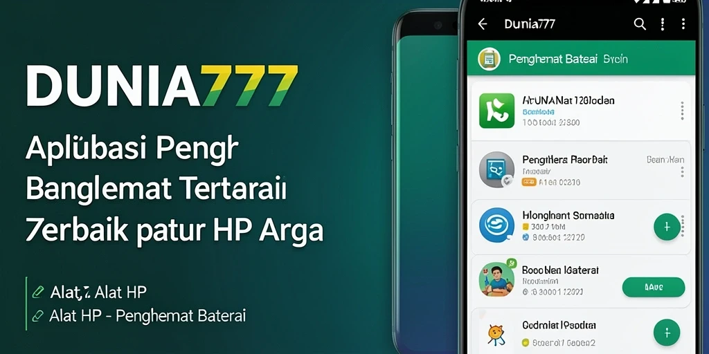 Antarmuka DUNIA777 yang sederhana dan fungsional untuk penghemat baterai.