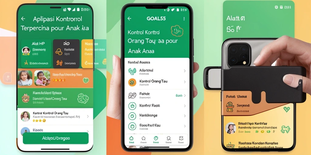 Antarmuka pengguna GOAL55 yang intuitif dan mudah digunakan.