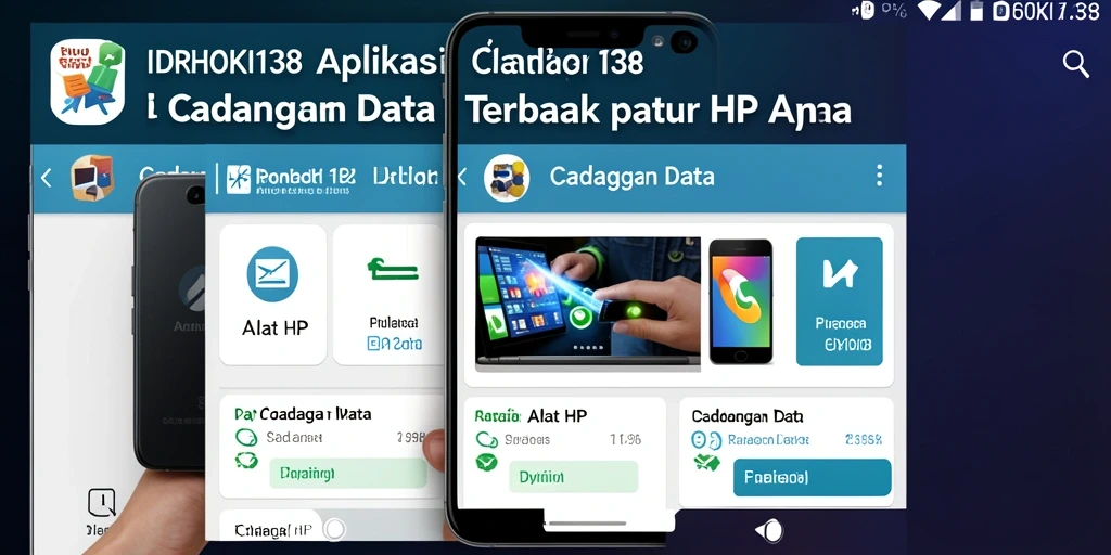Antarmuka aplikasi IDRHOKI138 untuk cadangan data yang efisien.