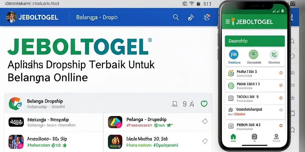 Antarmuka utama JEBOLTOGEL yang memudahkan pengguna dalam belanja Dropship.