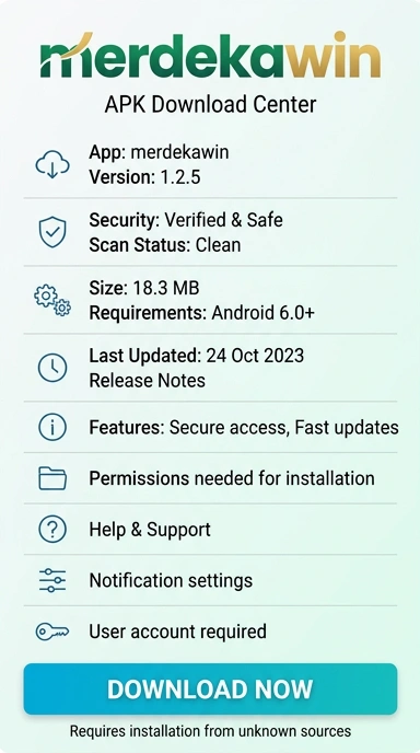 Unduh dan Instal APK Merdekawin untuk Android