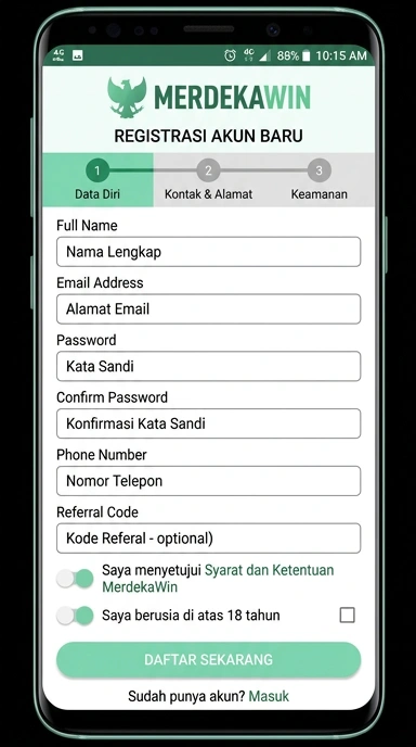 Buat Akun Baru Merdekawin dengan Mudah dan Cepat
