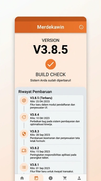 Riwayat Versi Merdekawin untuk Pengguna Android Indonesia
